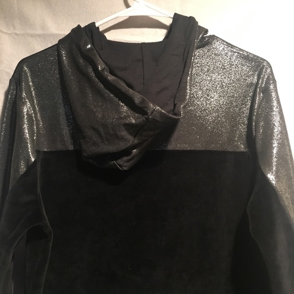 ASOS Metallic Velour Hoodie - Picture 4 of 4